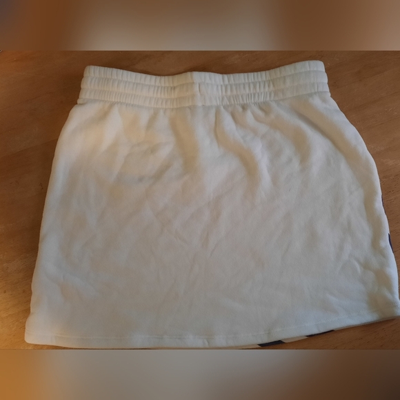 Grayson Threads White Midi Skirt with Blue Stripes - Picture 6 of 6